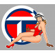 TALBOT left Pin Up  Sticker