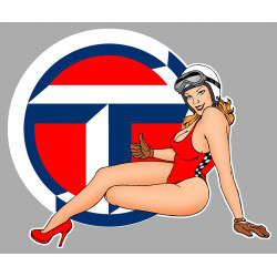  TALBOT left Pin Up  Sticker UV 