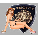 PEUGEOT 404 Pin Up  right laminated decal