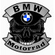 BMW Motorrad skull Sticker UV  