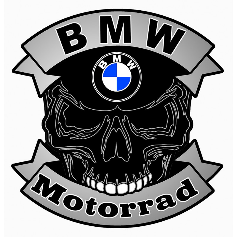 BMW Motorrad SKULL Sticker 