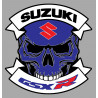 SUZUKI GSXR Skull Sticker vinyle laminé