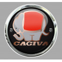 CAGIVA  Sticker Trompe-l'oeil vinyle laminé