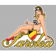 SAROLEA left Pin Up Sticker 