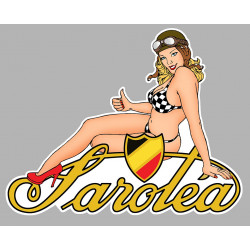 SAROLEA Pin Up gauche Sticker° 