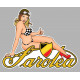 SAROLEA right Pin Up Sticker 