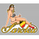 SAROLEA Pin Up droite Sticker