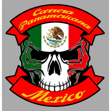 CARRERA PANAMERICANA SKULL Sticker 