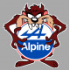 ALPINE RENAULT  TAZ Sticker UV