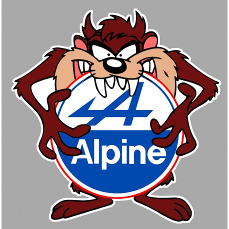 ALPINE RENAULT  TAZ Sticker UV