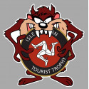 Tourist Trophy TAZ Sticker vinyle laminé