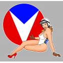 VAILLANTE Pin Up left laminated decal