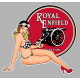 ROYAL ENFIELD Pin Up  droite Sticker vinyle laminé