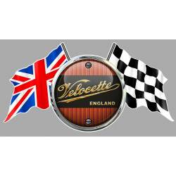 VELOCETTE  FLAGS Sticker Trompe-l'oeil°