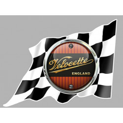 VELOCETTE flag  droit Sticker Trompe-l'oeil   