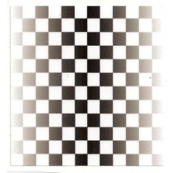 DAMIER BIC Sticker   68mm  x 65mm