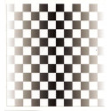 CHEQUERED FLAG  BIC Sticker UV  68mm  x 65mm