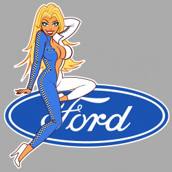 FORD Pin Up droite Sticker° 