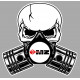 MZ Pistons skull Sticker UV  