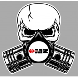 MZ Pistons skull Sticker UV  