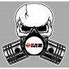 MZ Pistons skull Sticker