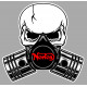 NORTON Pistons skull Sticker