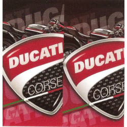 DUCATI CORSE BIC lighter Sticker UV  68mm x 65mm