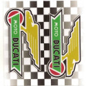 DUCATI  BIC lighter Sticker  68mm x 65mm