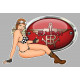 RUMI Pin Up right Laminated decal