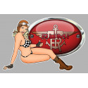 RUMI Pin Up right Laminated decal