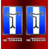 DE TOMASO BIC  lighter Sticker 68mm x 65mm