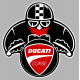 DUCATI biker Sticker  UV