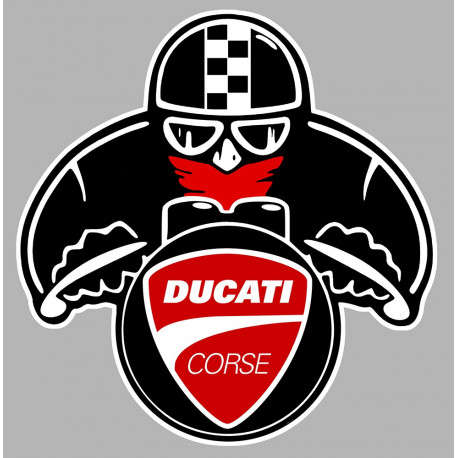 DUCATI biker Sticker  UV