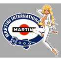 MARTINI Pin Up gauche Sticker vinyle laminé