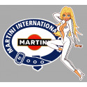 MARTINI Pin Up left laminated decal