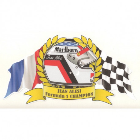 Jean ALESI Formula 1 Champion sticker 