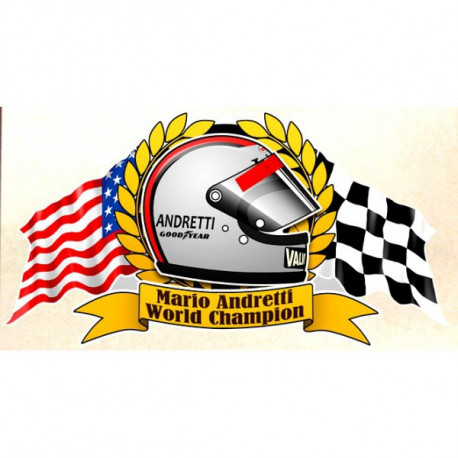 Mario ANDRETTI World Champion sticker 