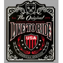 " live to ride "  Sticker  UV 