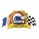 François CEVERT Formula 1 Champion sticker vinyle laminé