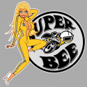 DODGE Super Bee  Pin Up droite sticker vinyle laminé