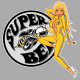 DODGE Super Bee  Pin Up gauche Sticker°  