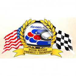 Peter REVSON World Champion F1 sticker 