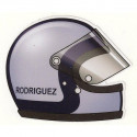Pedro RODRIGUEZ Helmet sticker vinyle laminé