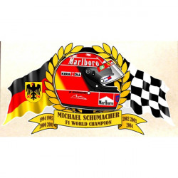 Michael SCHUMACHER WORLD CHAMPION F1 sticker°