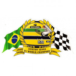 Ayrton SENNA WORLD CHAMPION F1 sticker°