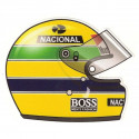 Ayrton SENNA Helmet right laminated decal