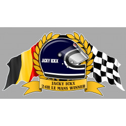 Jacky ICKX  Le Mans winner sticker vinyle laminé