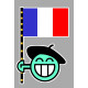  FRANCE SMILEY Sticker UV