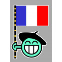 FRANCE SMILEY Laminated decal