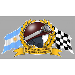 Juan Manuel FANGIO F1 World Champion sticker 